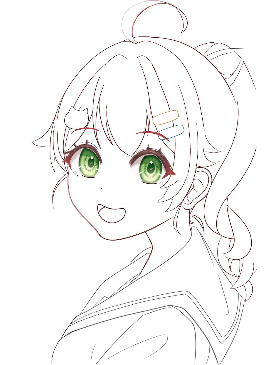 面倒…苦手…な線画、代わりに描きます ラフや下書きから線画に変える線画代行サービス！ イメージ3