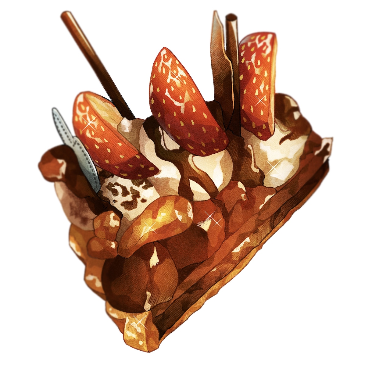 食べ物イラストを描きます 「本物よりも美味しそうに」を意識したデジタルイラスト イメージ1