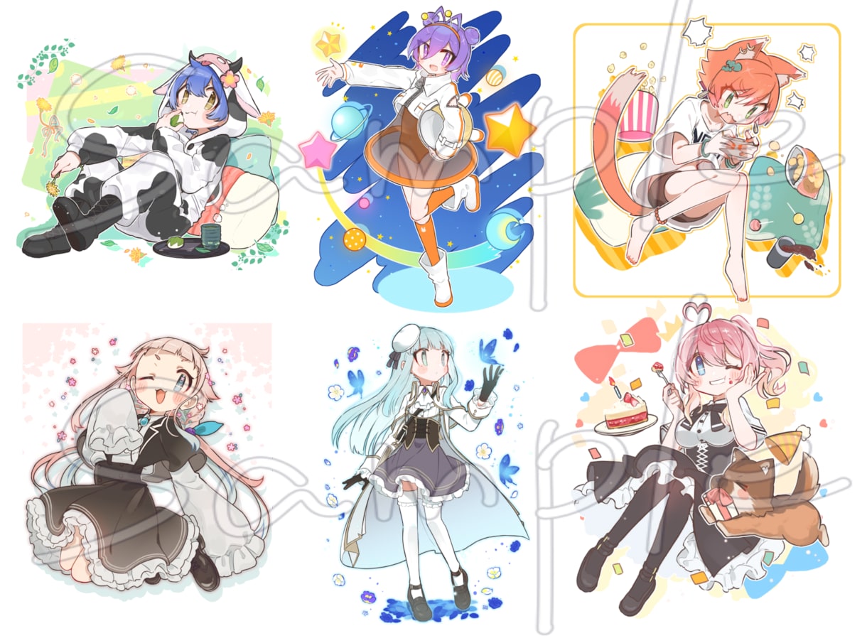 背景込みの一枚絵製作致します 特徴的なデザインが欲しい方向け イメージ2