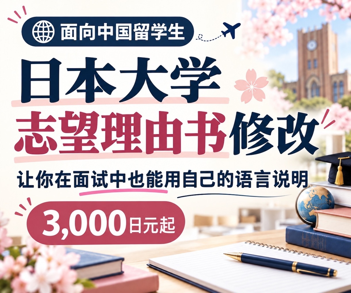 外国人留学生の大学志望理由書を丁寧に添削します 面接でも自分の言葉で説明できる文章へ イメージ2
