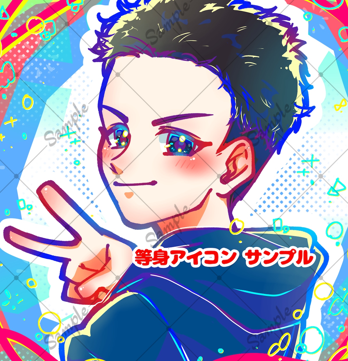 カラフルなアイコン制作いたします かわいくてポップな絵柄で描きます！ イメージ5