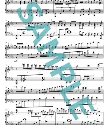 耳コピでピアノ楽譜を作成します 高品質音源によるデモ音源も提供します。アレンジも対応可です イメージ2