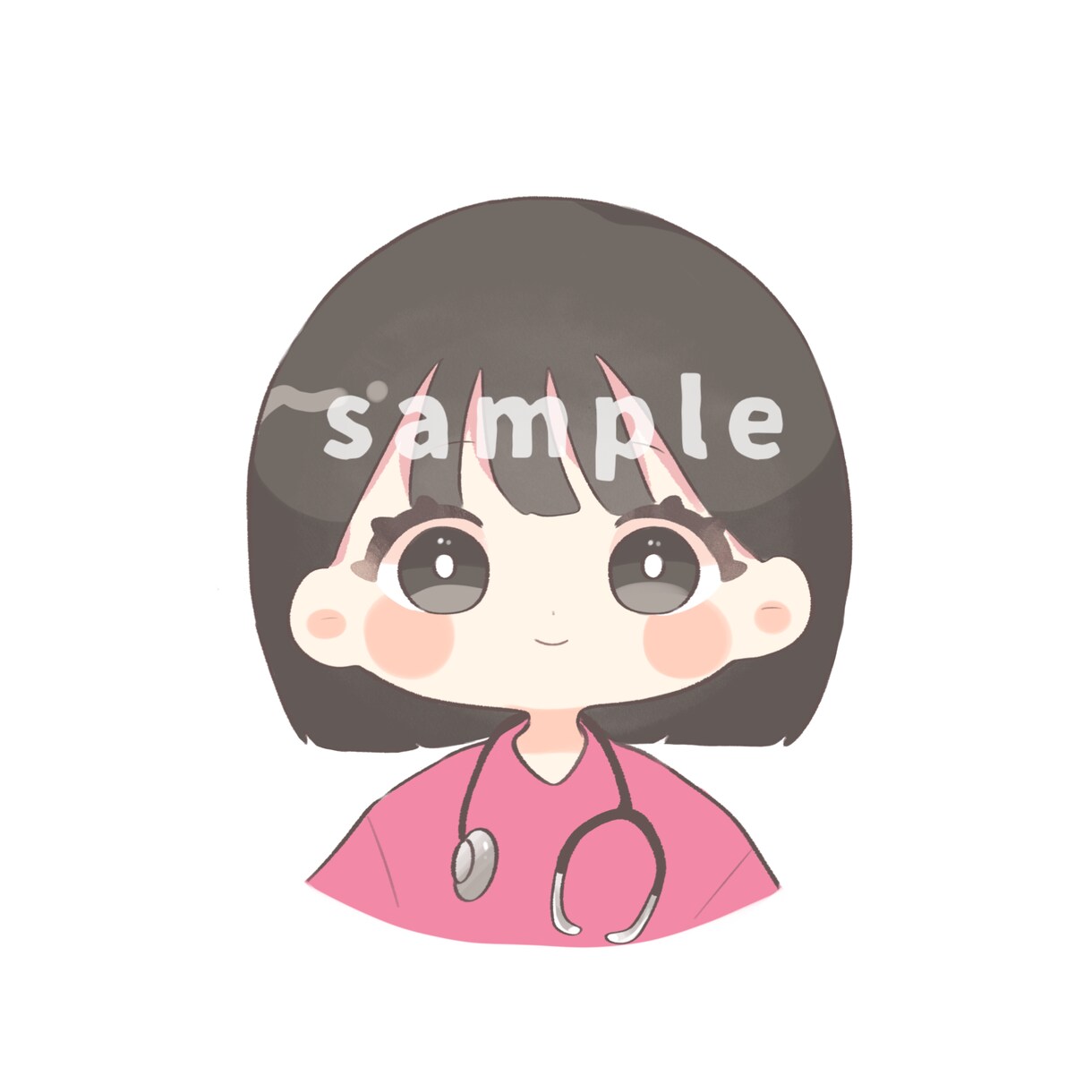 ゆるっとかわいい♪似顔絵アイコン描きます SNS・ブログ・挿絵に♪ゆるかわアイコンで注目度UP！ イメージ7