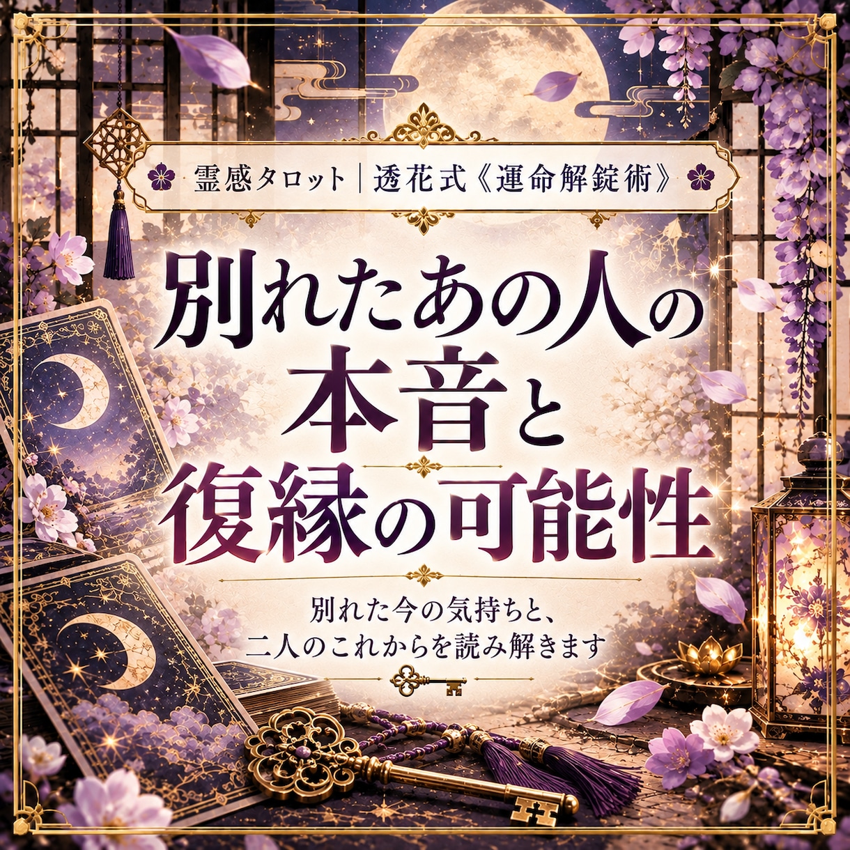 復縁できる？別れたあの人の本音と可能性を占います まだ想ってる？あの人の本音と復縁の行方を読み解きます イメージ1