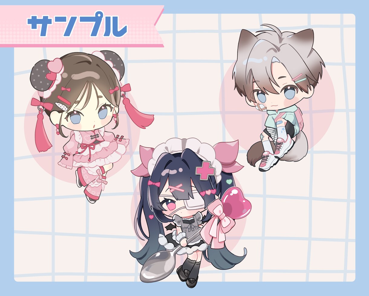 かわいいミニキャラ、SDキャラ描きます 商業利用可！可愛いイラストおまかせくだい！ イメージ9