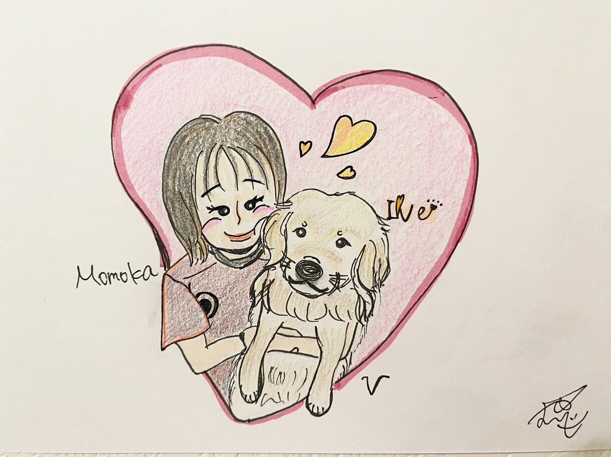 皆さんの思い出をイラストにします 人物、動物が得意としています！！プレゼントにもぜひどうぞ！！ イメージ4