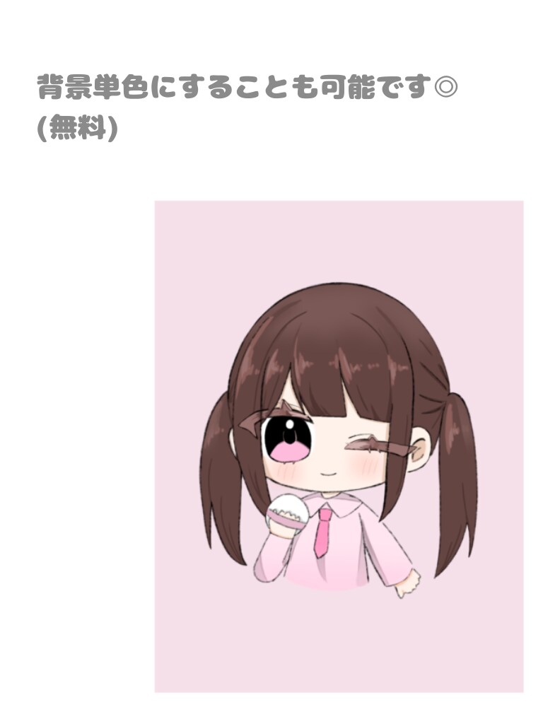 手に何かを持っているポーズのかわいい女の子描きます 小物を持っている可愛いイラスト、量産イラスト！☆背景透過無料 イメージ3