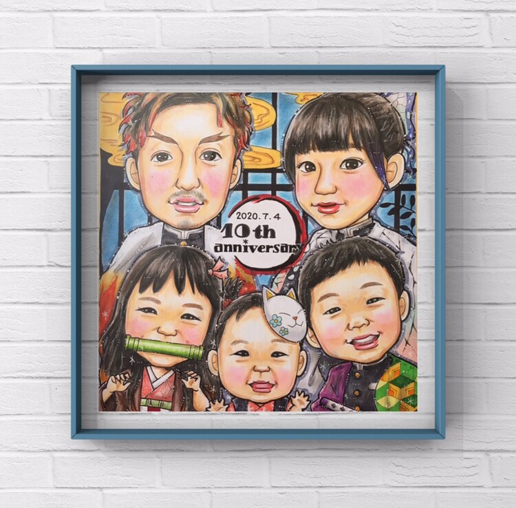 あたたか〜い☆リアル可愛い☆手描き似顔絵描きます ★基本のタッチ似顔絵(◎希望込みプラン) イメージ5