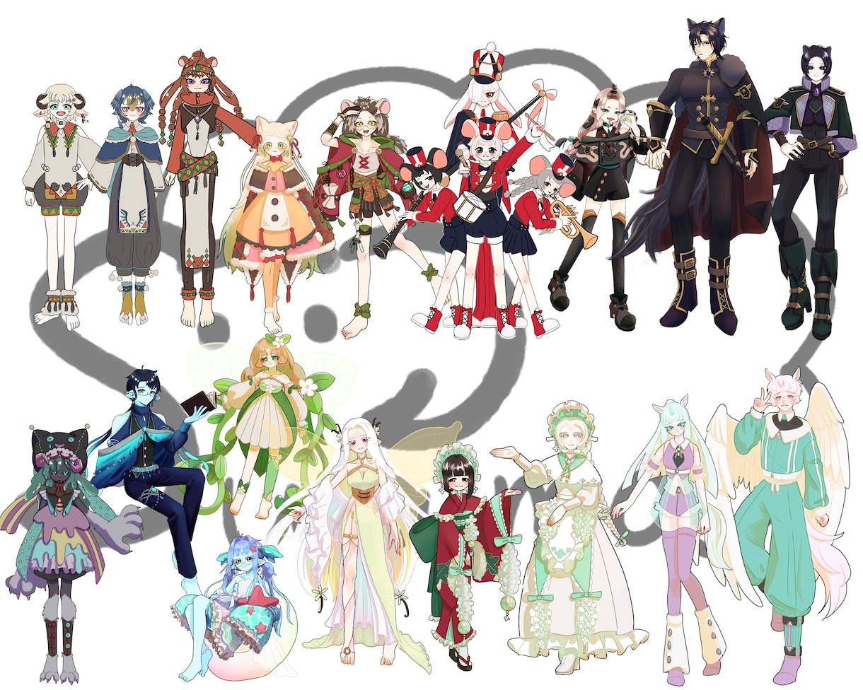 あなた好みのキャラクター描きます キャラクター立ち絵を作成します！IRIAM・TRPGなど イメージ10