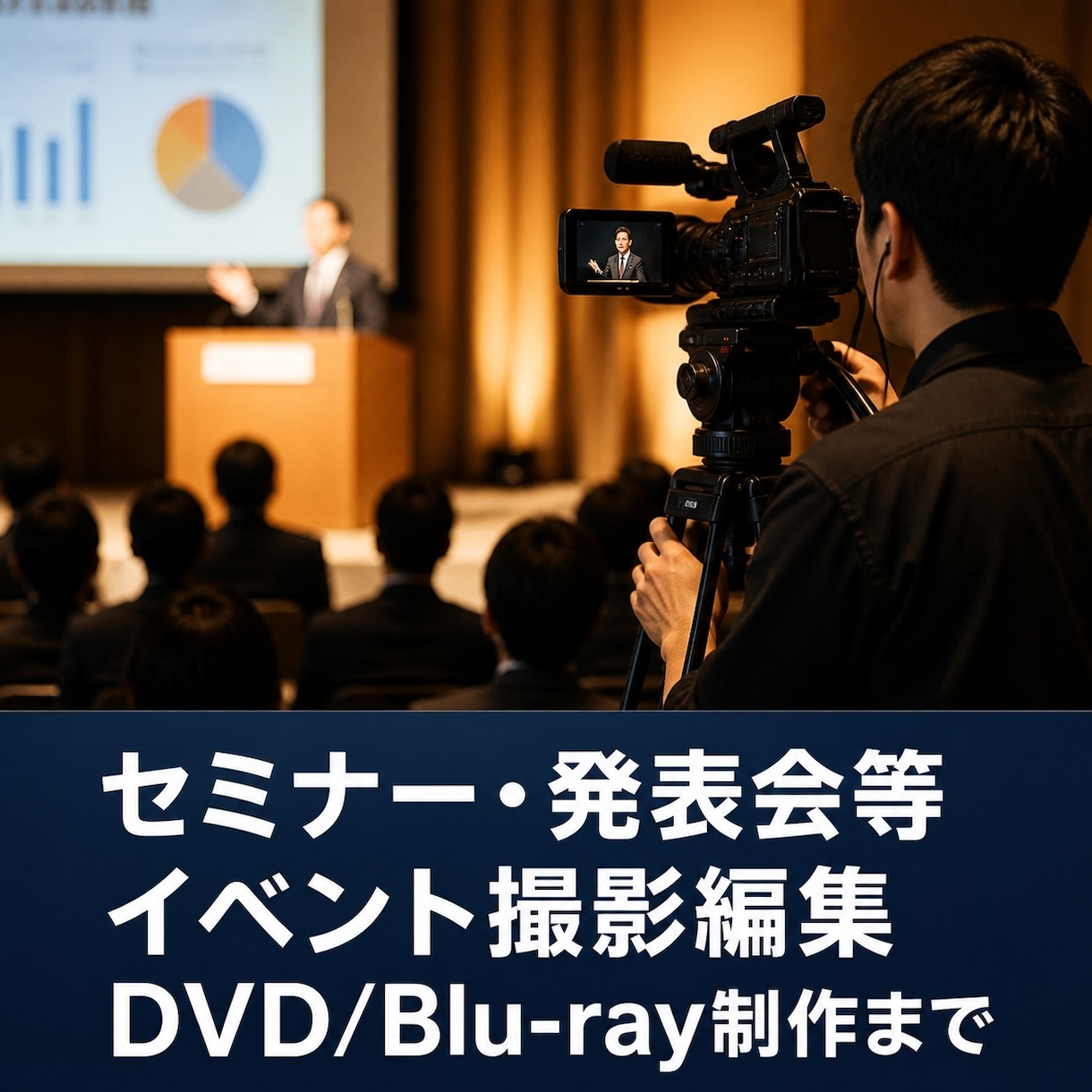 出張撮影いたします セミナー・発表会等イベント撮影編集DVD制作 イメージ1
