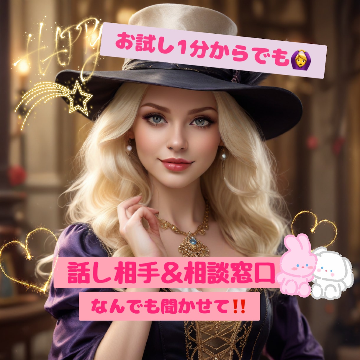 1分でもどうぞ。お話し聞きます 心が軽くなるお手伝いをします！ イメージ1