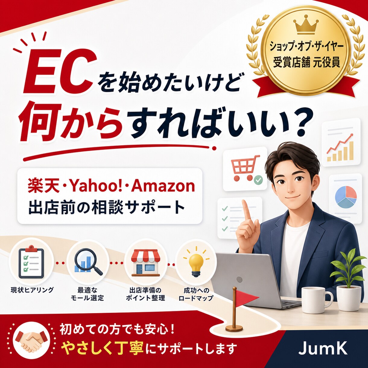 EC事業の立上げを総合支援します ECを始めてみたい、から立ち上げの相談など イメージ1