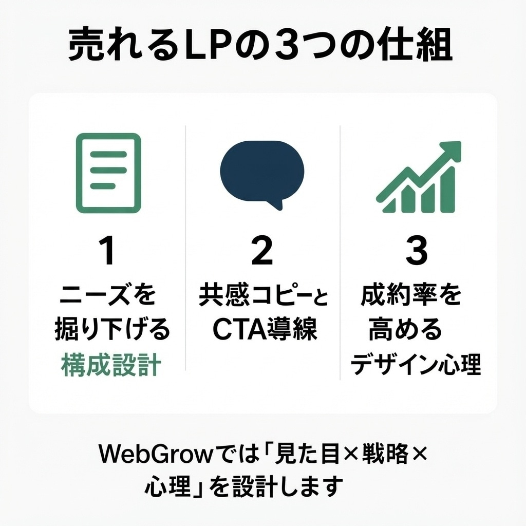 原稿不要/営業代行や副業案件向けLPを制作します 心理学的訴求を意識した作成で、反応が取れます！ イメージ2
