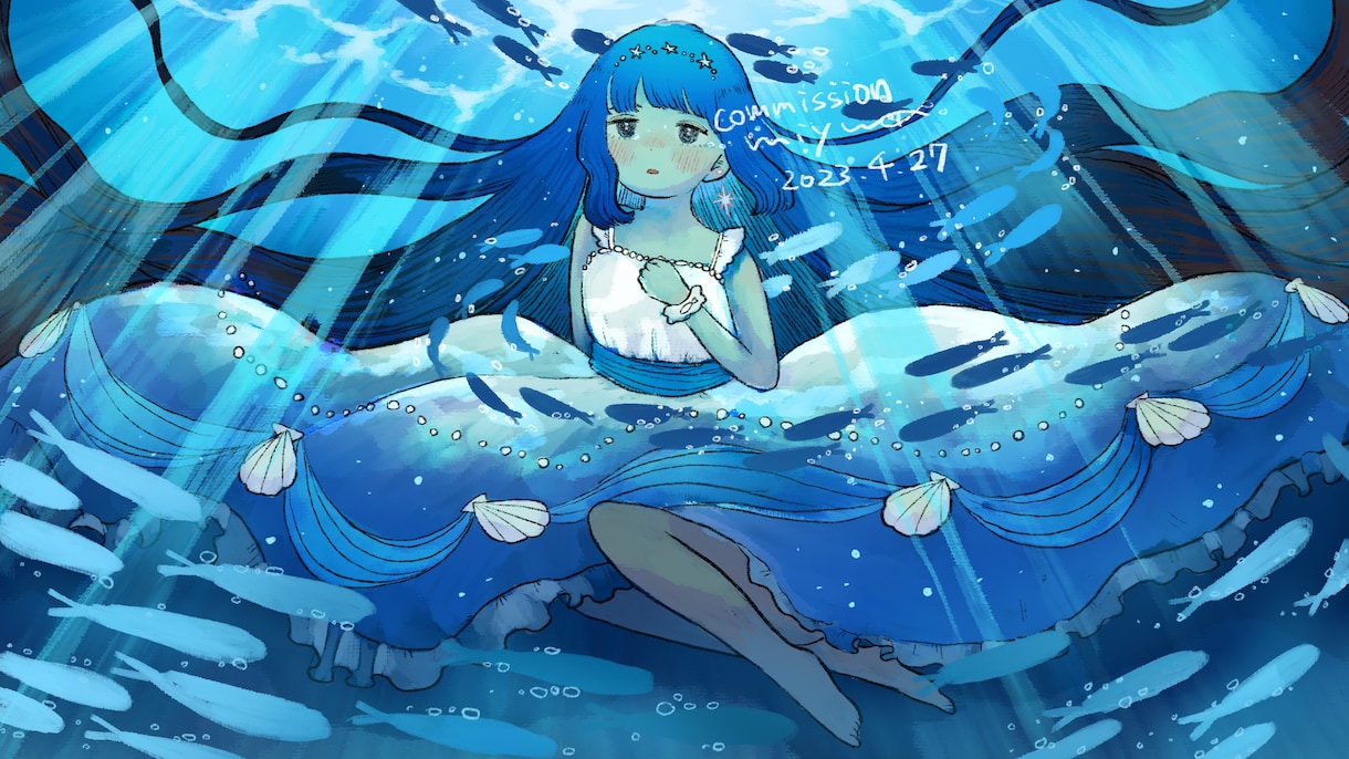 MV/歌ってみた動画用などの一枚絵を描きます 曲に込めたあなたの気持ちを伝えるお手伝い！ イメージ9