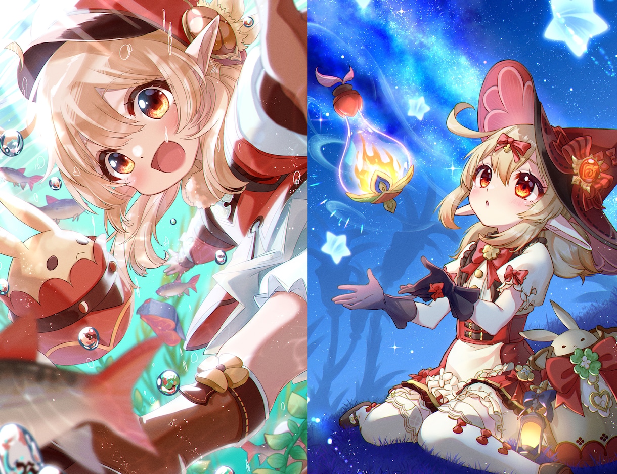 商用利用込み☆綺麗・可愛いなど幅広い絵を描きます 少女〜青年まで、なんでも承ります！ イメージ1