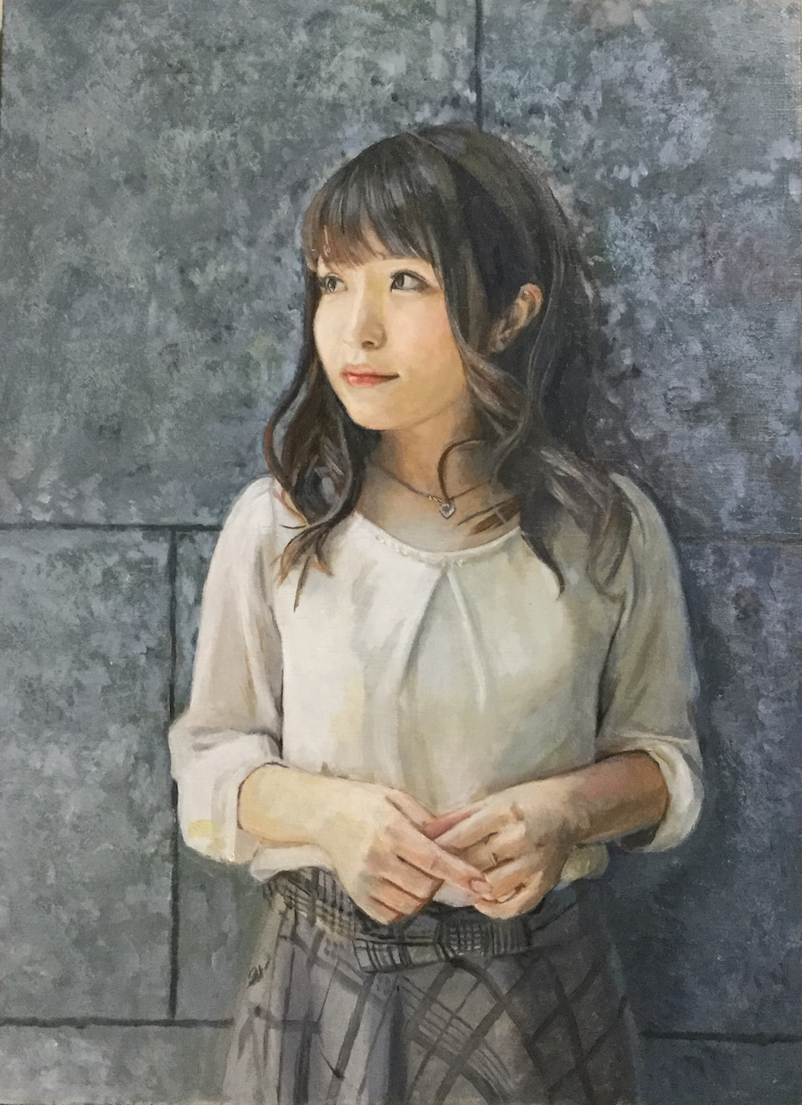 油絵 ペット 人物肖像画 絵画制作いたします プロの画家が油絵制作いたします大きさはF8号です イメージ3