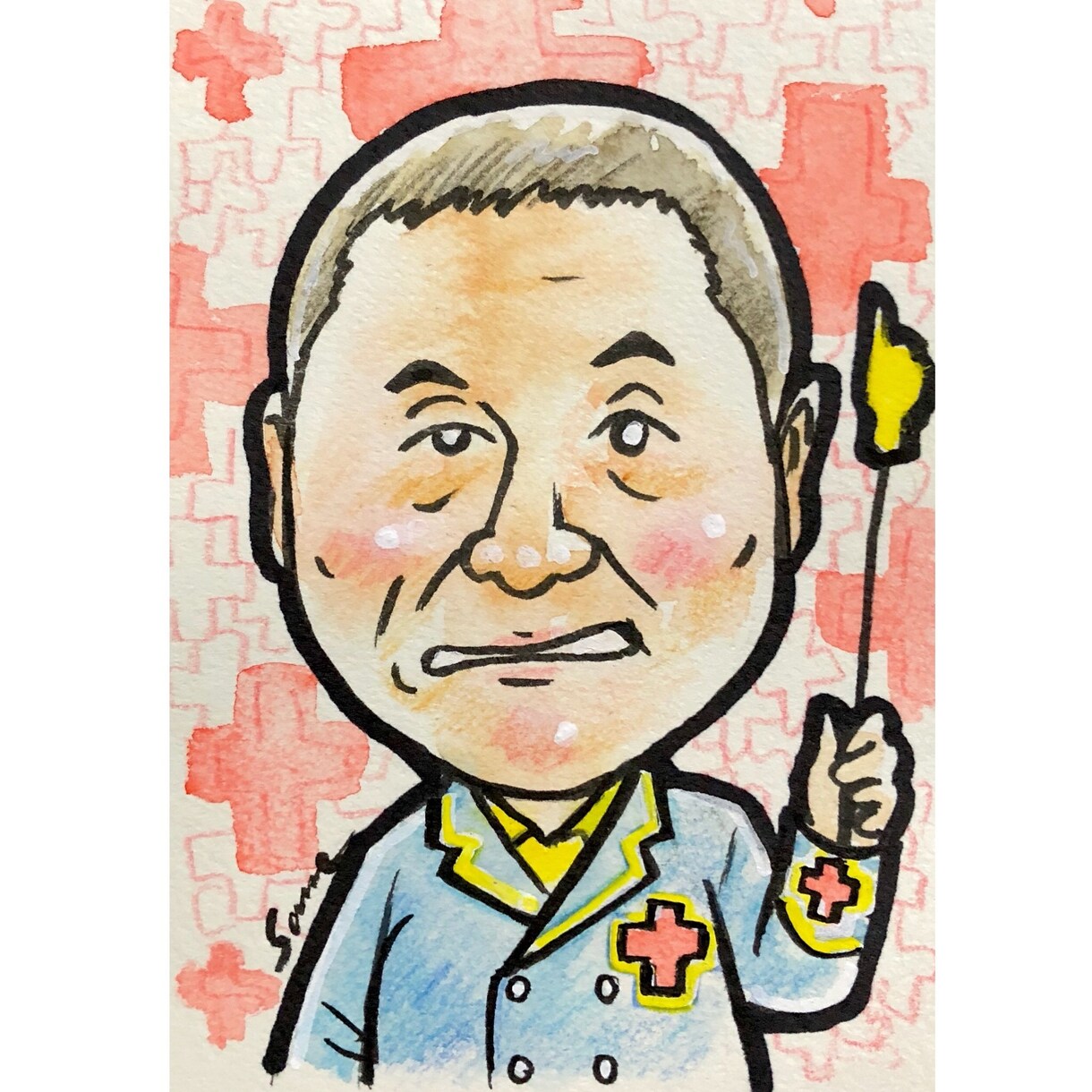 ハガキサイズの似顔絵お描きします お手頃な小さなサイズの似顔絵です。プレゼントに最適! イメージ6