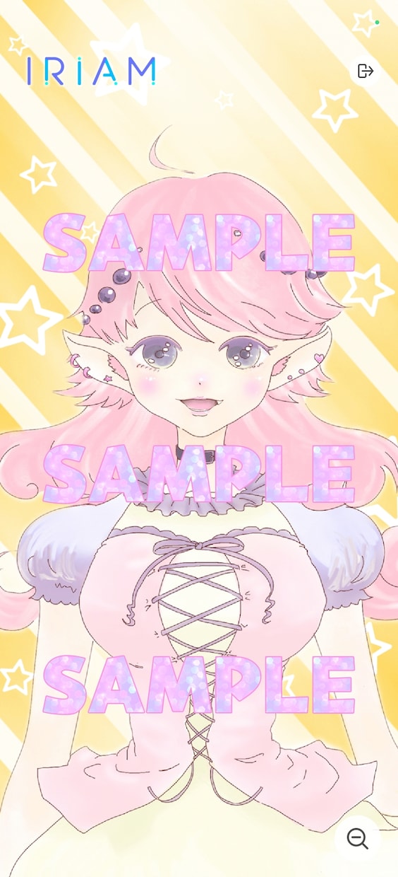 IRIAM立ち絵1点提供します 動作確認済☆IRIAMの立ち絵を1点お送りします イメージ1