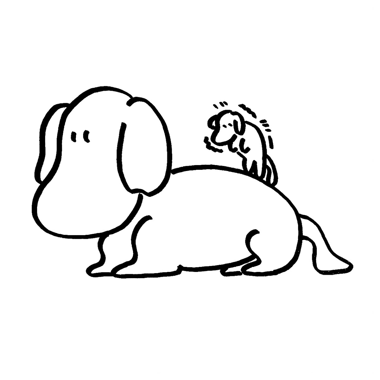 ゆるい動物や人物のイラストを描きます ゆるいイラストが挿絵やちょっとした飾りなどに欲しい時に イメージ5