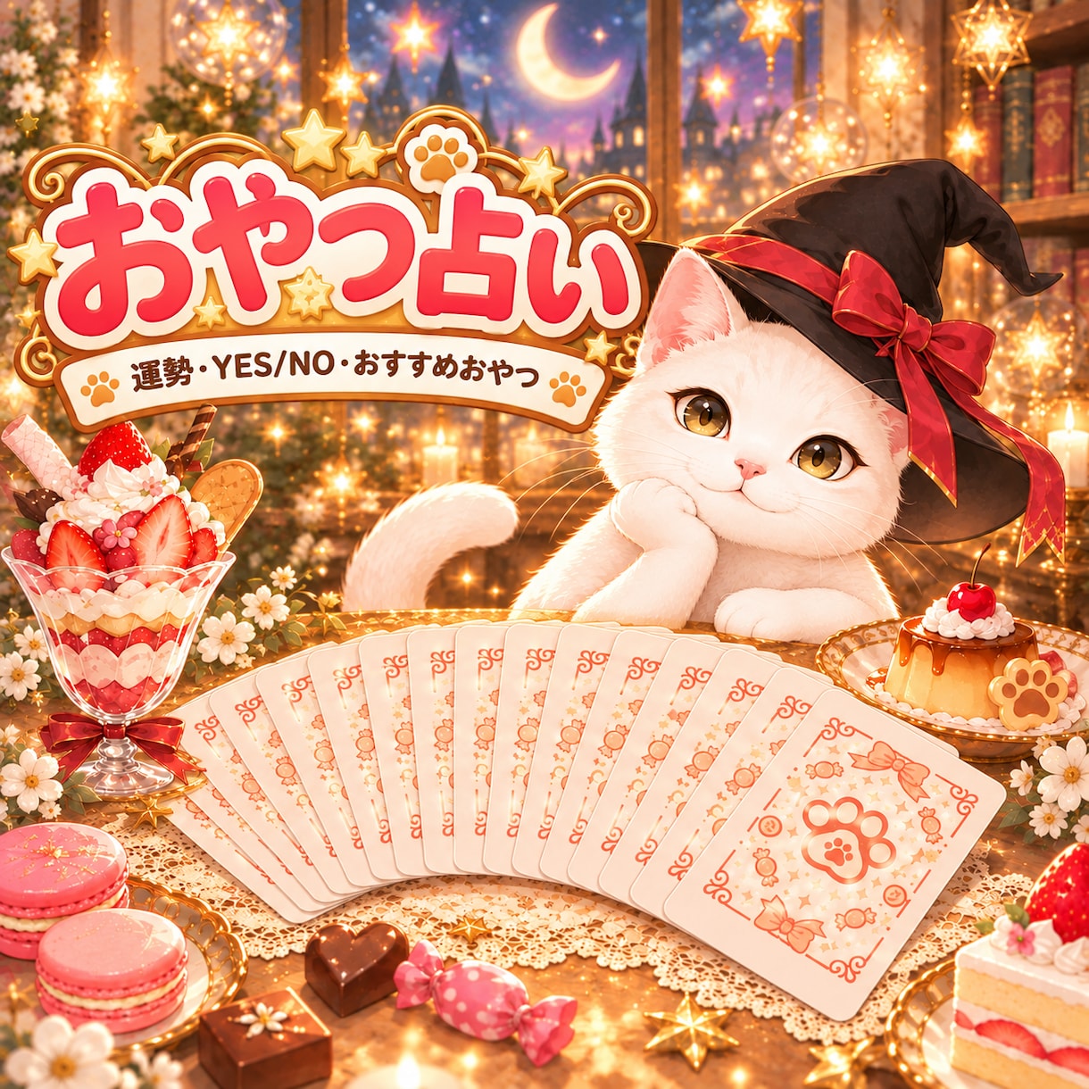 YES・NOとその間も…おやつ占いします 運勢とYES/NO傾向とおすすめオヤツもにゃ♪ イメージ1