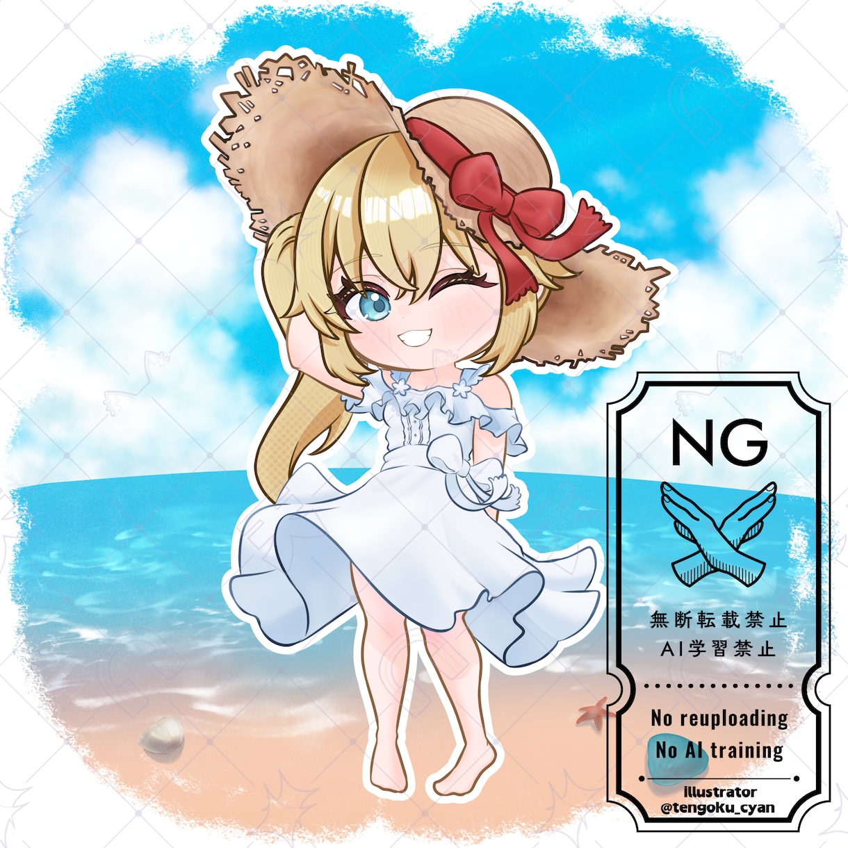 商用利用可！【麦わらワンピース】ミニキャラ描きます ライバー活動をお手伝い！配信/パネル開け/アイコン/グッズ イメージ6