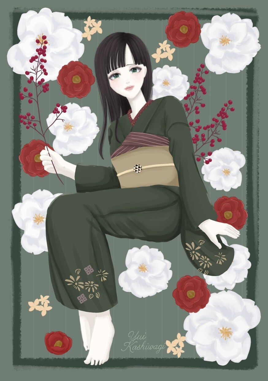 重厚な装飾×花の世界観イラスト制作します 好みの色と雰囲気指定でおまかせ制作します イメージ7