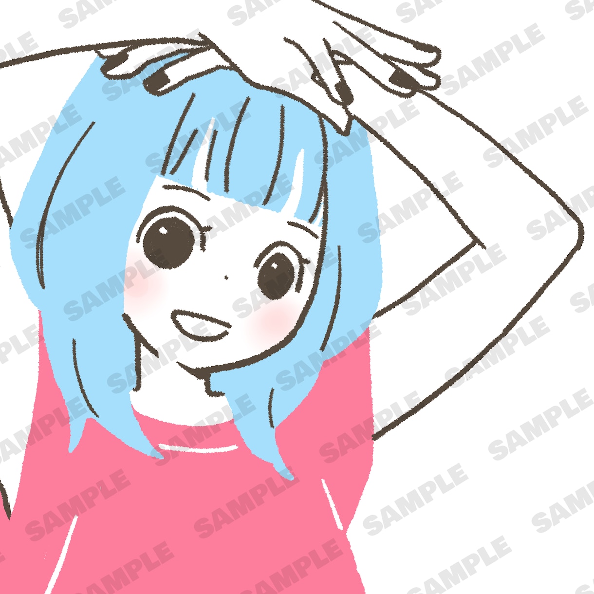 シンプルでポップなかわいいイラスト作成します 可愛いけれど可愛すぎない、普通に可愛いイラストです イメージ2