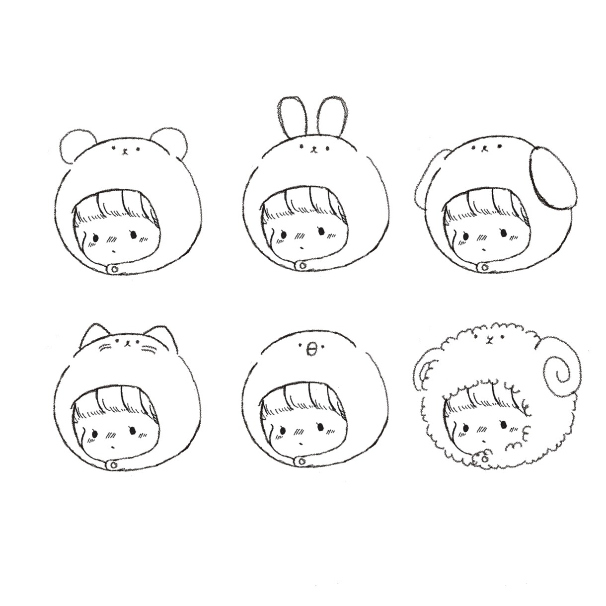 ほんわか可愛い女の子アイコン描きます パステル、色鉛筆のようなふんわりした仕上がりです イメージ3