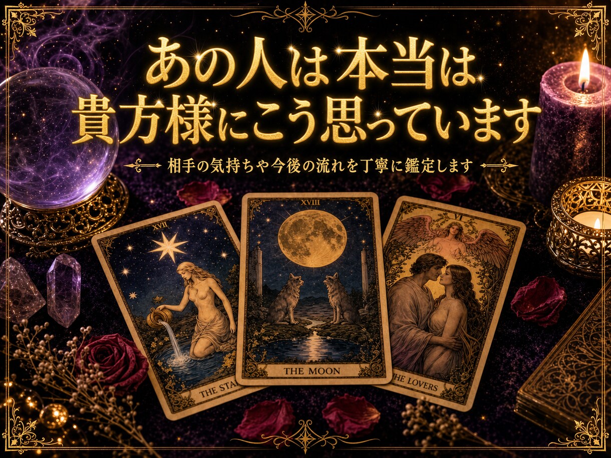 あの人から絶対に連絡がきます 相手の気持ちや今後の流れを丁寧に鑑定 イメージ1