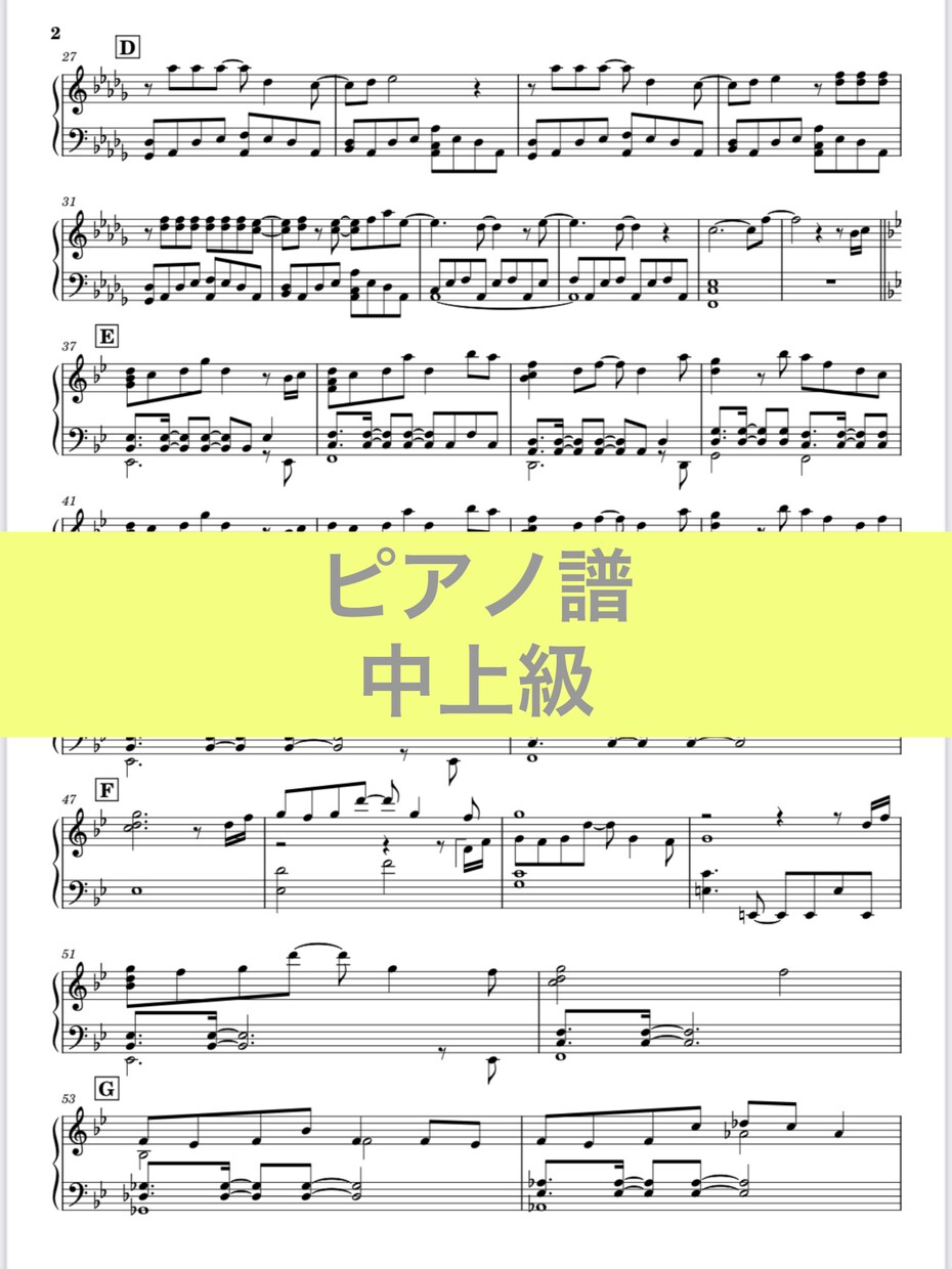楽譜作成します ピアノ・エレクトーン・ボーカル・アカペラ・弾き語り用など◎ イメージ3