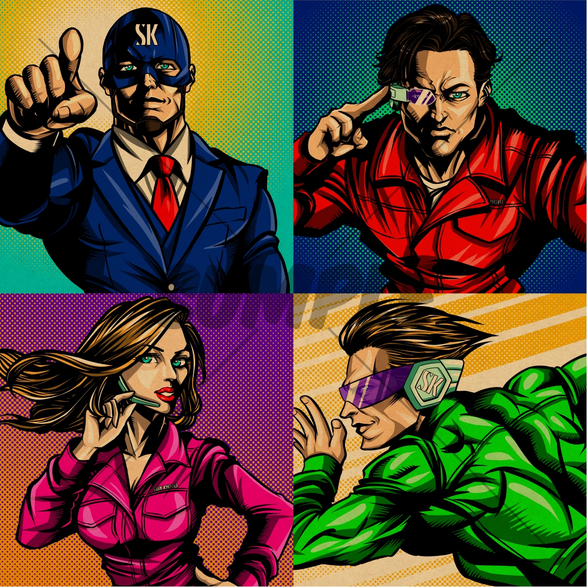 ハイクオリティなオリジナルアメコミイラスト描きます NFTアート、YouTubeなど、色んな媒体で利用できます！ イメージ7