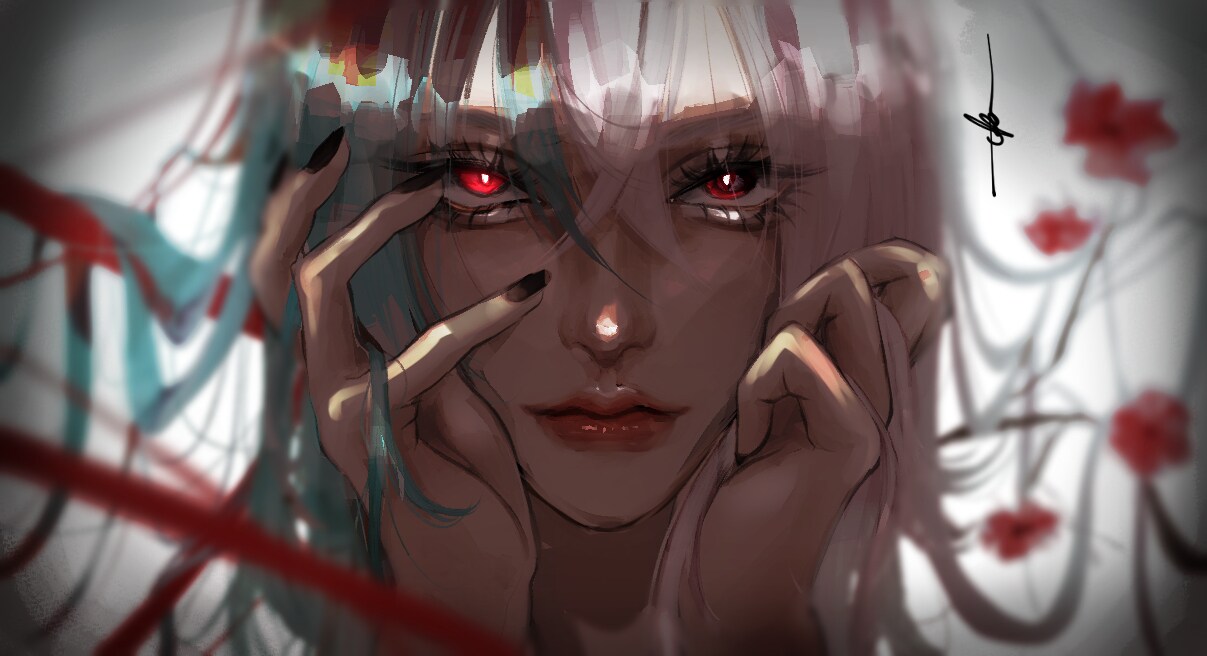 即納！厚塗りで美麗イラストを制作します 視線を奪う、耽美で幻想的なメインビジュアル制作 イメージ5