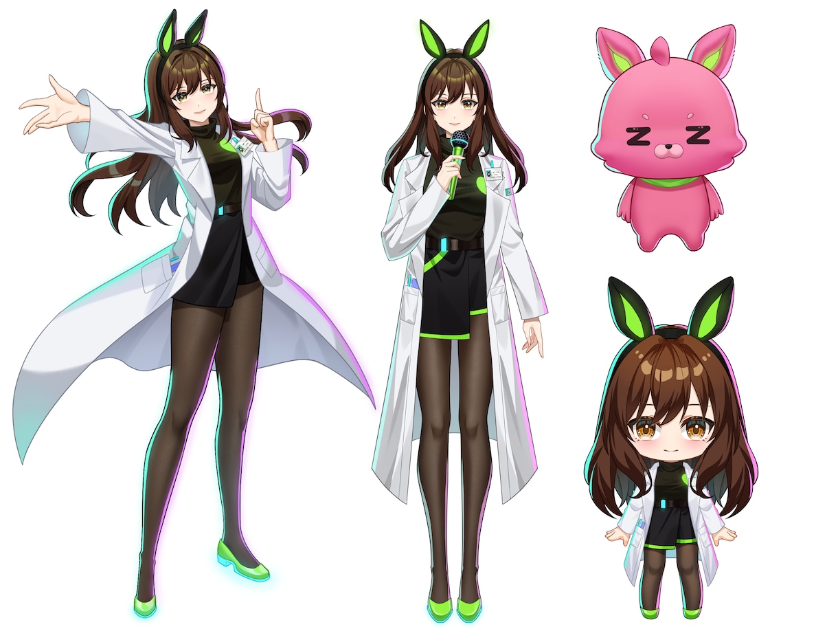 Vtuberデビューセットを一括制作します 男性、女性Vtuber向け！全部揃う！企業並みLive2d！ イメージ4