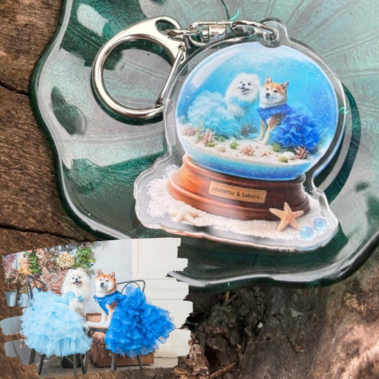 うちのこアクリルキーホルダー最大7cm つくります 世界にひとつだけのキーホルダーにしてお届け イメージ4