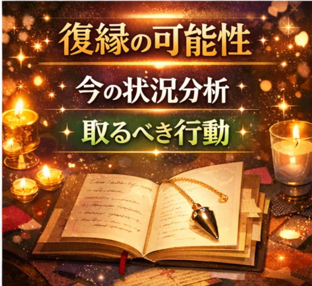 不倫相手の本音・彼が選ぶ未来を霊視します 復縁、音信不通、曖昧な関係…今どう動くべきか知りたい方へ イメージ3