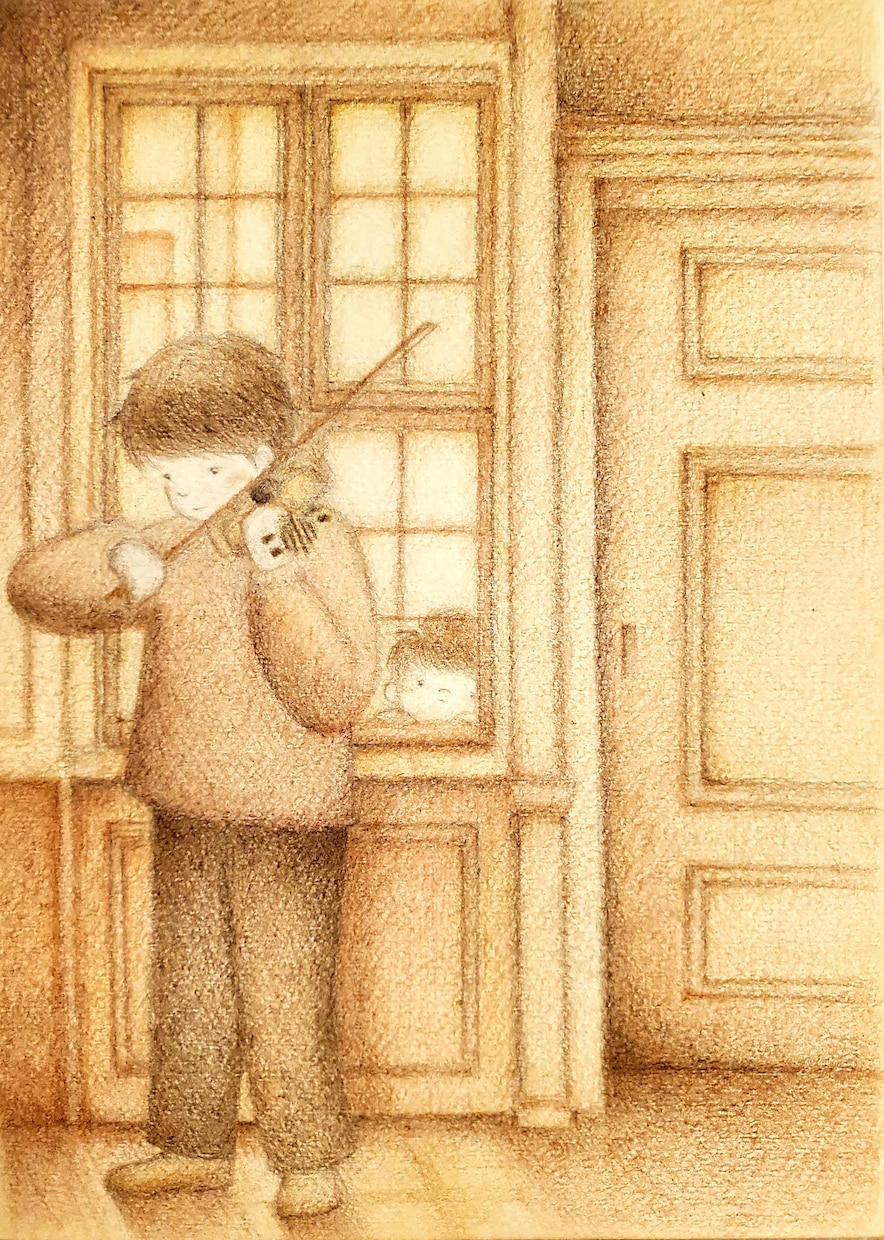 クラシックな絵本風イラスト制作いたします 世界に一枚のオリジナル☆大切な場面にイラストのお花添えます♪ イメージ2