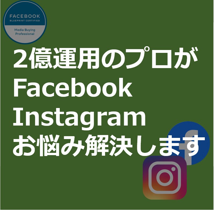 Facebook広告に関するお悩み解決します 毎月3億以上運用している現役のプロにお任せを！ イメージ1