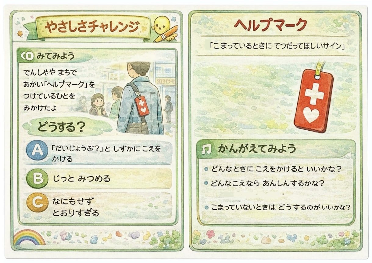 やさしい福祉イラスト・障害理解カード制作します 子どもにも大人にも伝わる、やさしい説明イラスト イメージ7