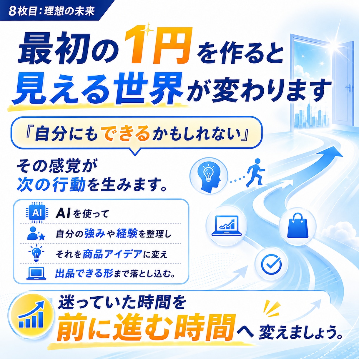 AI副業で最初の1円を作ります 迷子卒業！初収益までの道筋を具体化 イメージ8