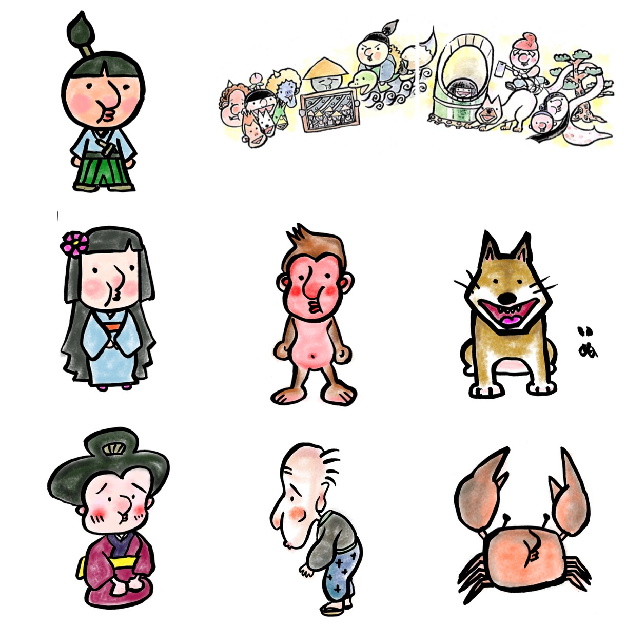 筆イラストによるLINEスタンプ作ります 筆文字で言葉も伝えます、オリジナルキャラクター作成も イメージ3