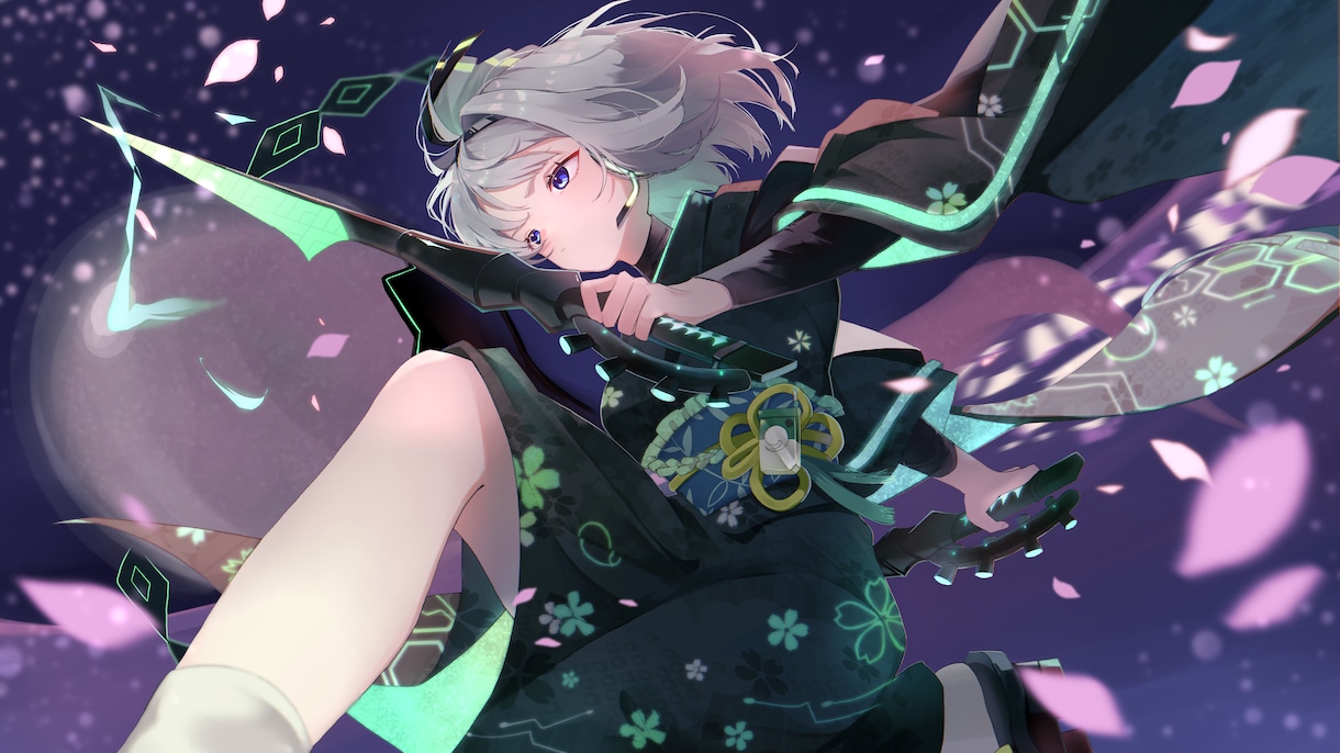 女の子のイラスト描きます 東方二次創作イラスト・立ち絵・一枚絵・アイコンを描きます！ イメージ1