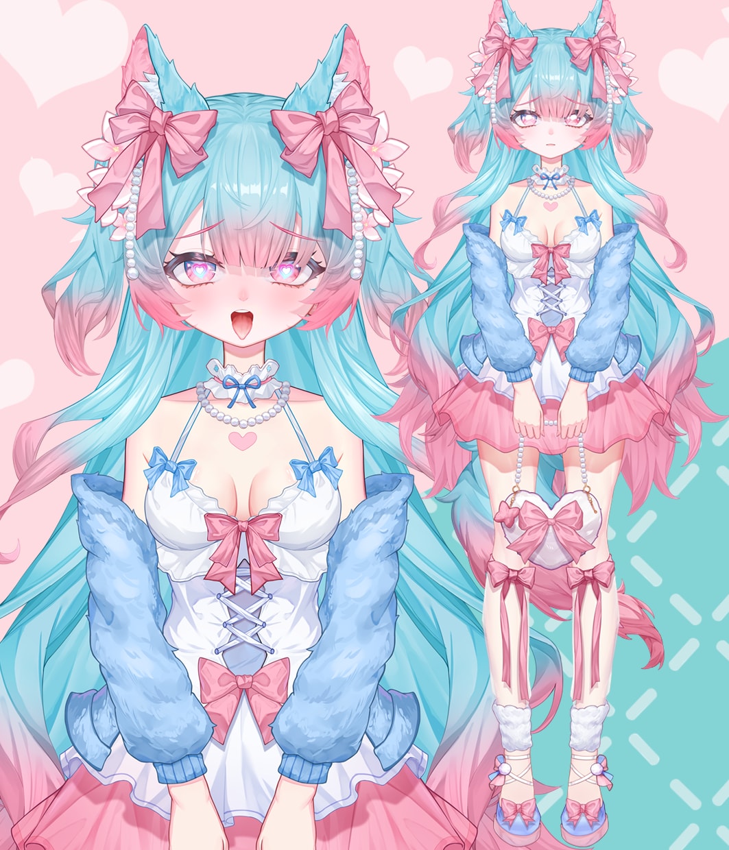 男女OK✨可愛い&カッコイイVtuber制作します 先着2名様！1万円OFF&表情4点付/著作権譲渡/修正無制限 イメージ3