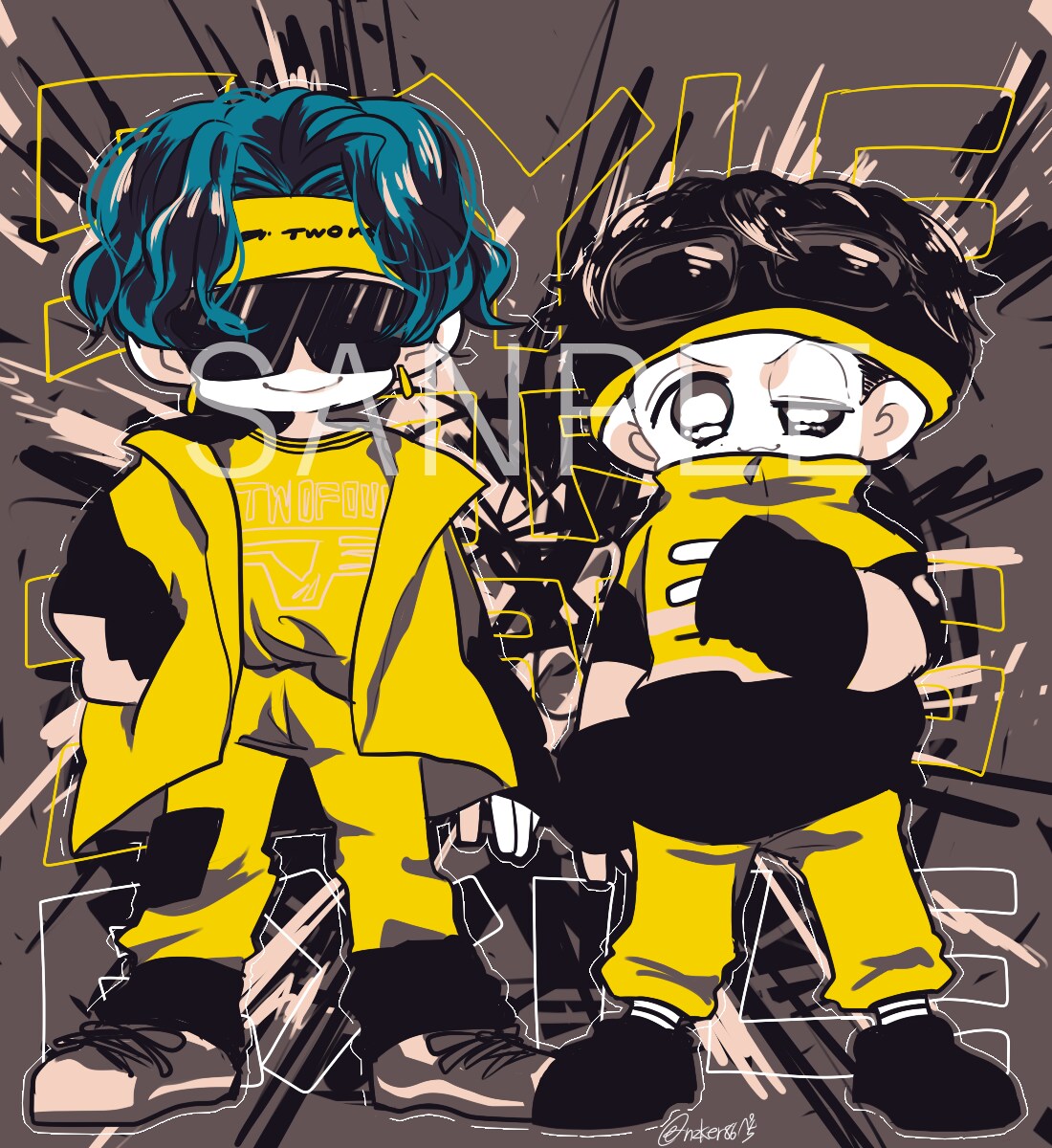 フライヤーなどに！可愛いイラスト描きます 限られた配色で目を惹くカワイイイラスト描きます イメージ10