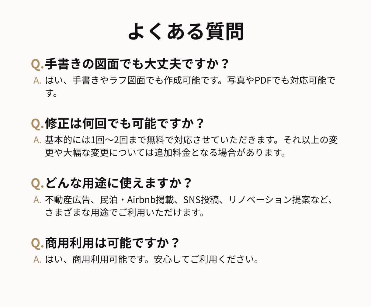 見やすく伝わる間取り図を作成します 住宅業界経験を活かし、スムーズに対応します イメージ9