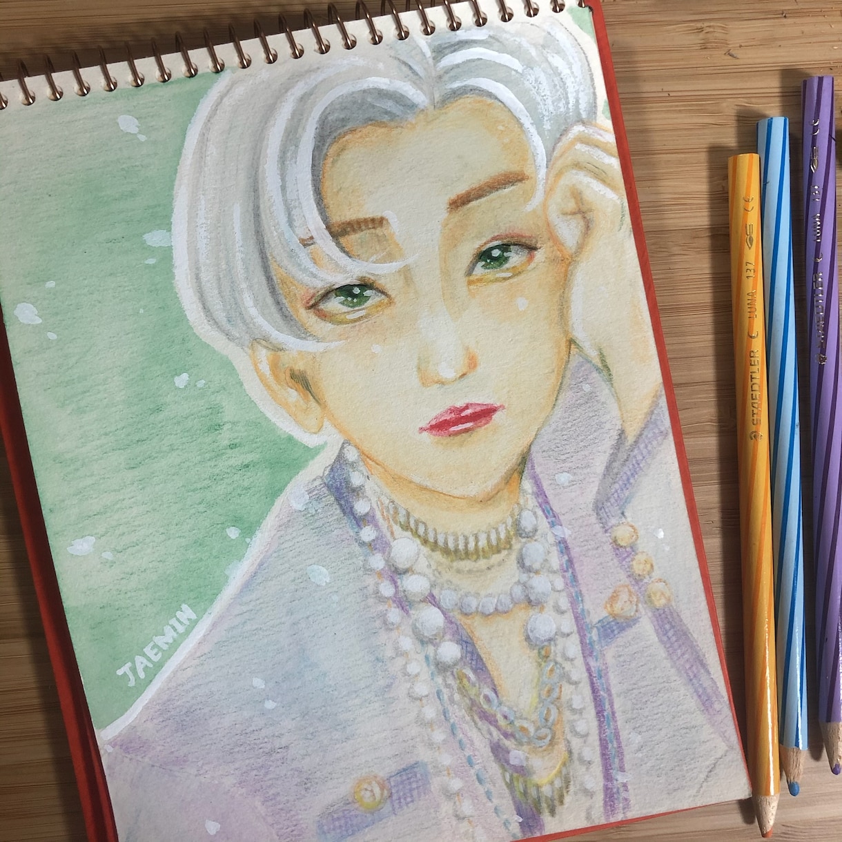イラスト何でも描きます 色鉛筆と水で描く女の子イラスト イメージ2