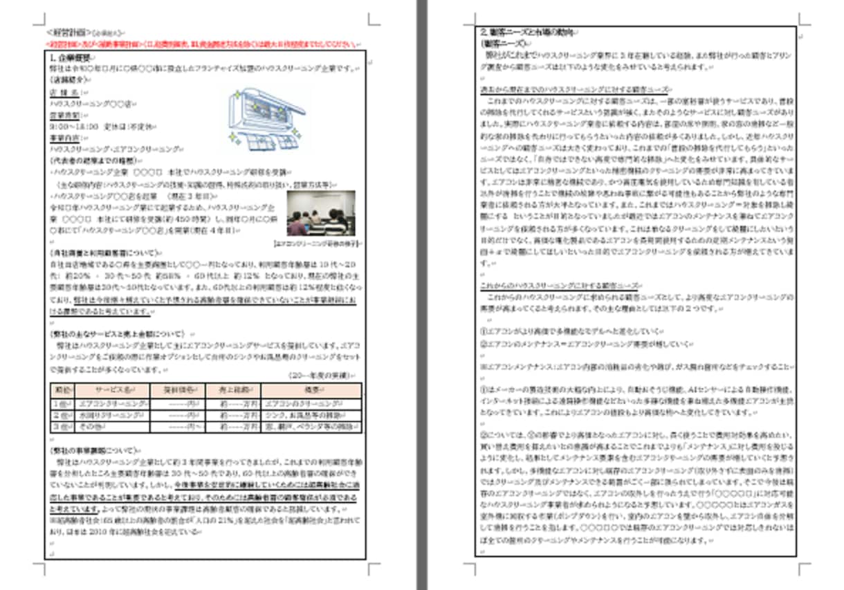 ハウスクリーニング2★持続化補助金書類お譲りします 採択済みの事業計画書を【テンプレート】としても利用できます！ イメージ2