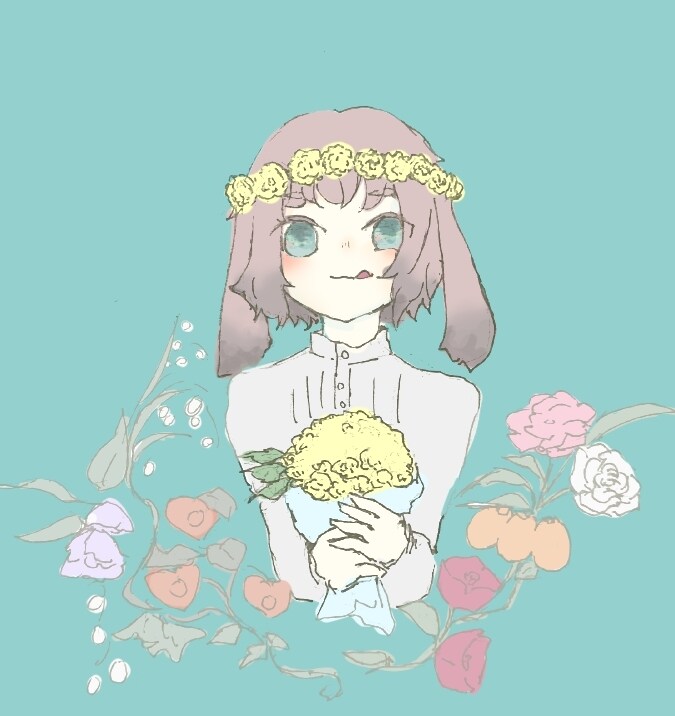 女の子や植物のイラスト描きます 依頼にあわせてキャラクター等を描きます。アイコン、動画、壁紙 イメージ1