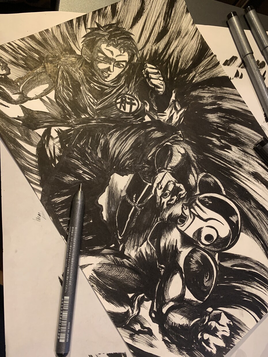 漫画風の似顔絵描きます あなたの好きなシチュエーションでプレゼントなどに※白黒のみ イメージ2