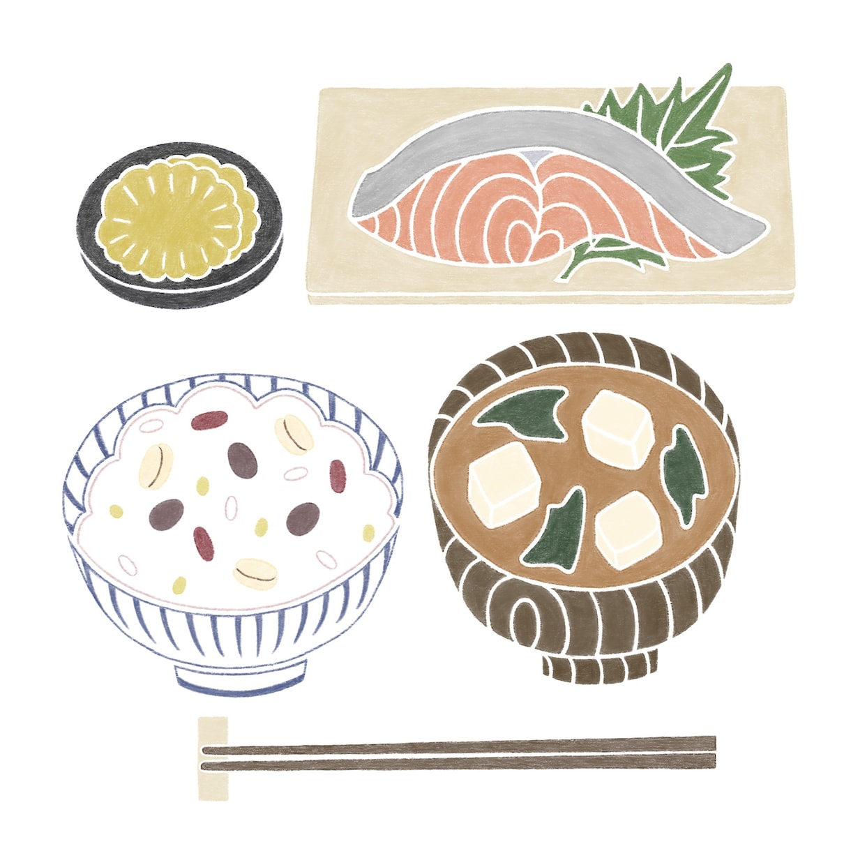 ゆる〜いタッチの食べ物イラスト描きます ゆるくて個性的＊お店のメニューやSNSアイコンにもどうぞ！ イメージ2