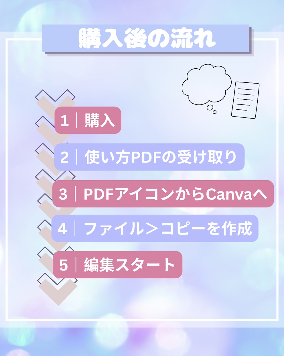 Canvaで使える大人かわいい投稿テンプレ売ります Canva無料版OK♡8種類のテンプレート＋使い方PDF付き イメージ3